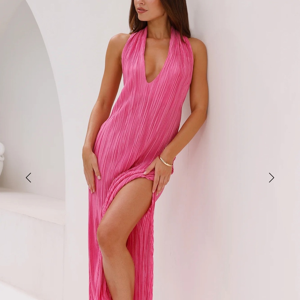Hello Molly Pink Backless Dress